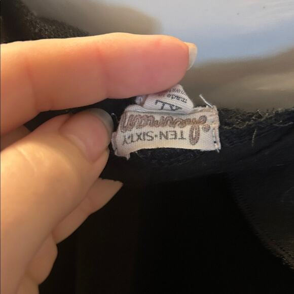 Ten Sixty Sherman Black Ruffle Cold Shoulder Top - Picture 6 of 6